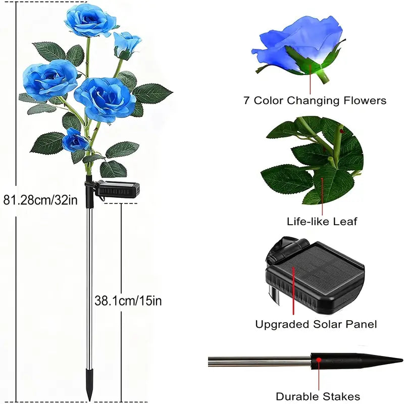 Magic Hue Solar Rose Lights