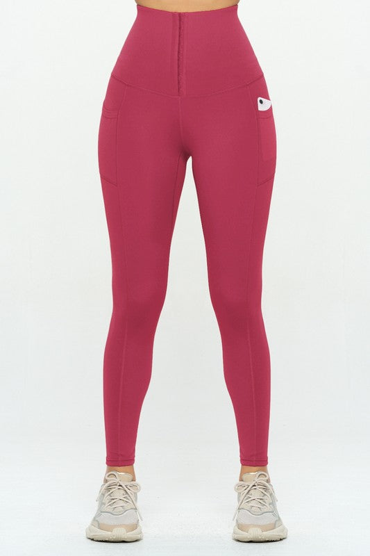 Corset leggings Soft Body Shaper with Pockets