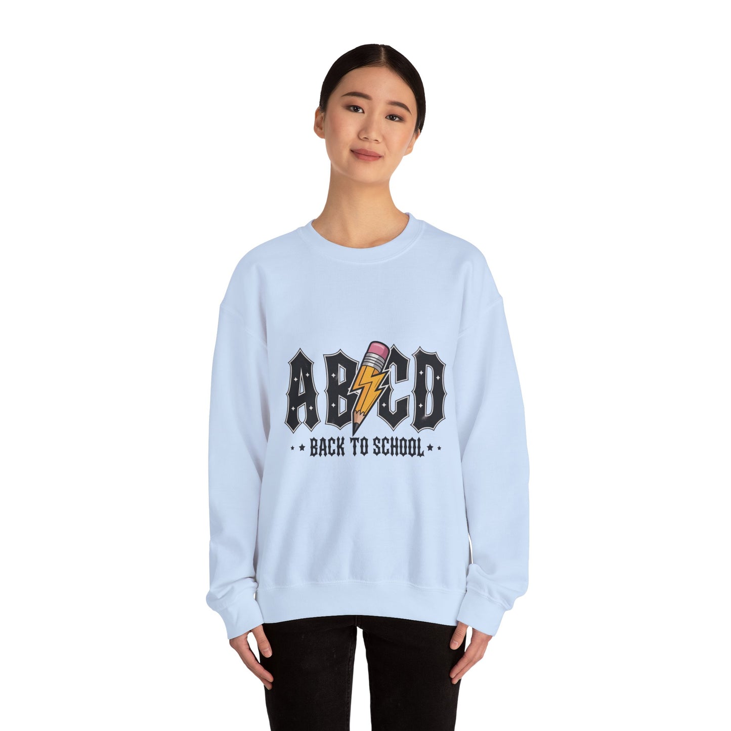 Back to School Crewneck Sweatshirt, Unisex Sweatshirt, Lightweight Sweater, School Apparel, Teacher Gift, Trendy Fashion
