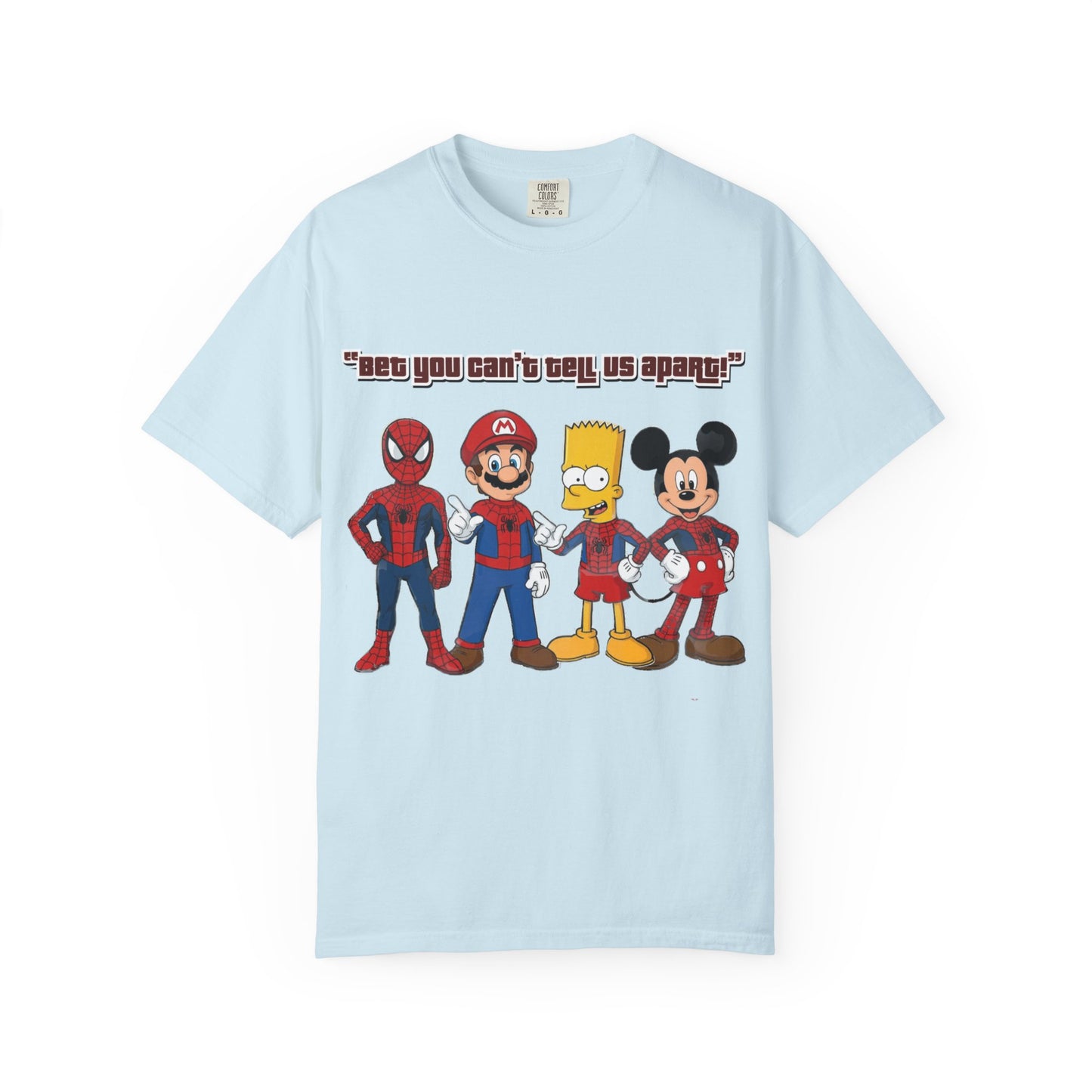 Funny Guess Cartoon Tribute Unisex T-Shirt, Fun Graphic Tee, Perfect Gift for Kids & Adults, Family Bonding, Birthday, Casual Wear