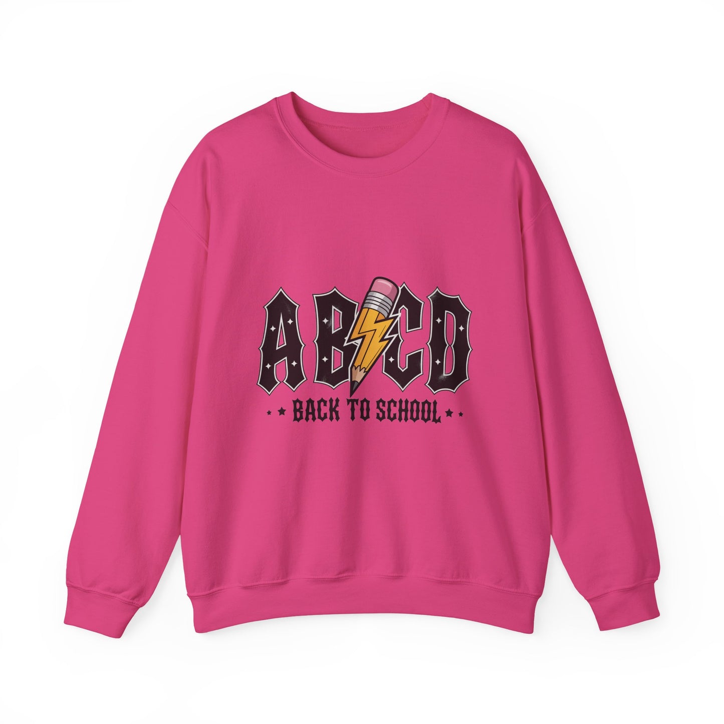 Back to School Crewneck Sweatshirt, Unisex Sweatshirt, Lightweight Sweater, School Apparel, Teacher Gift, Trendy Fashion