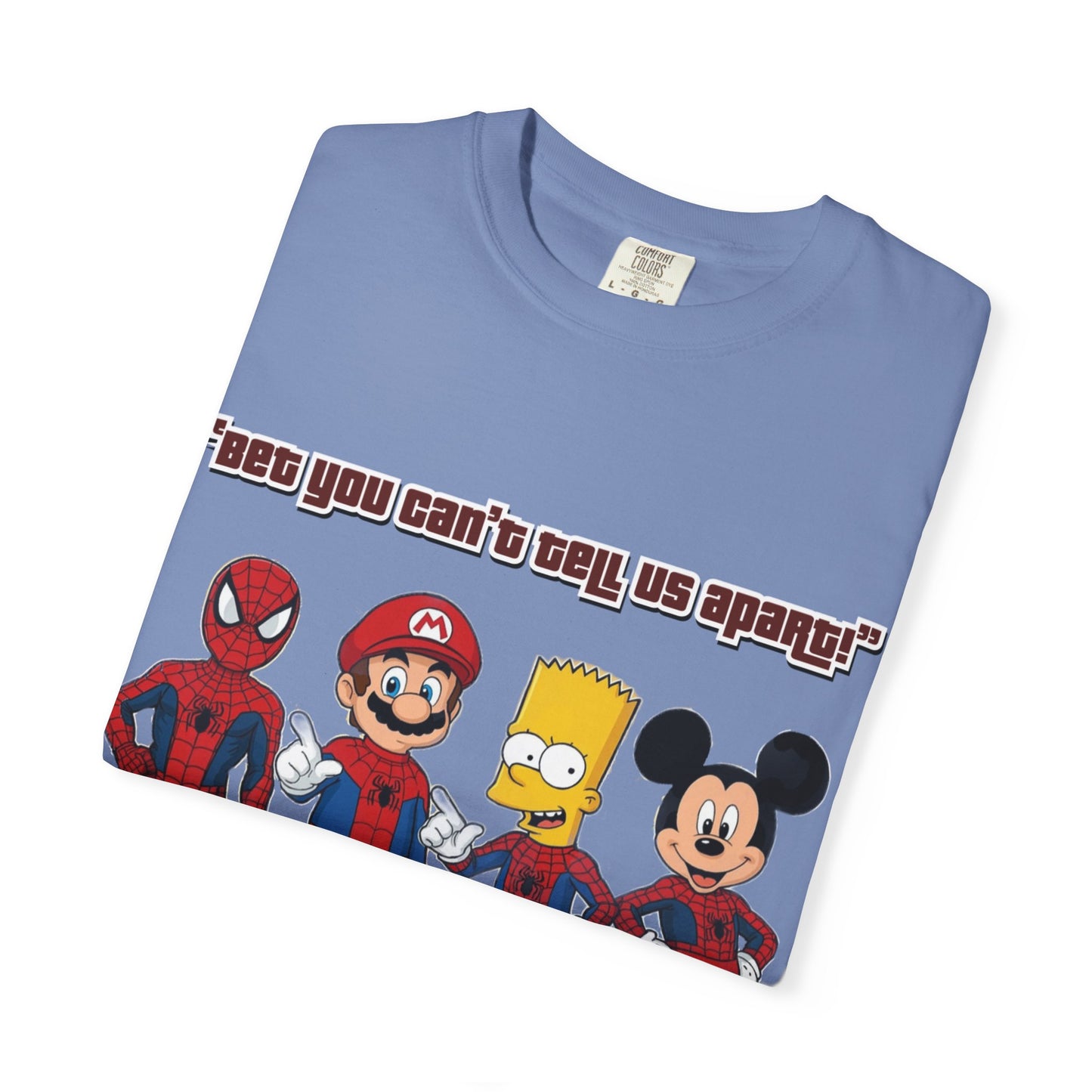 Funny Guess Cartoon Tribute Unisex T-Shirt, Fun Graphic Tee, Perfect Gift for Kids & Adults, Family Bonding, Birthday, Casual Wear