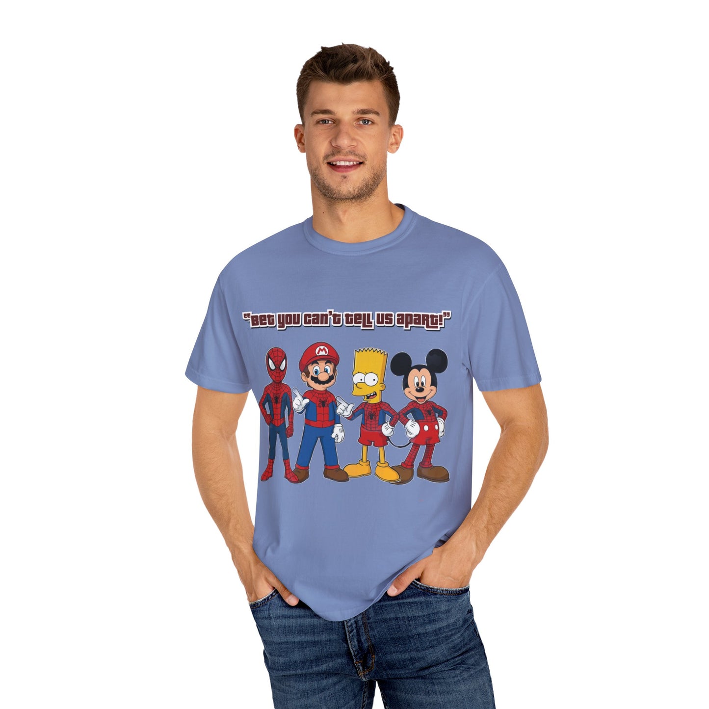 Funny Guess Cartoon Tribute Unisex T-Shirt, Fun Graphic Tee, Perfect Gift for Kids & Adults, Family Bonding, Birthday, Casual Wear