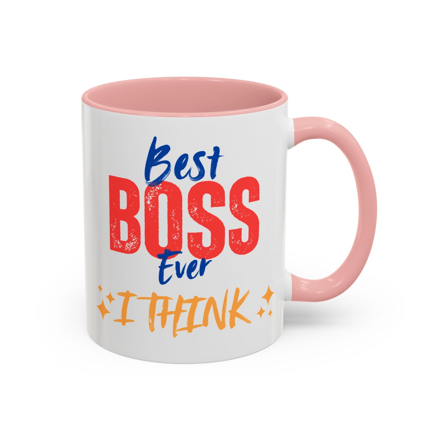 Best Boss Ever Accent Coffee Mug - Perfect Gift for Boss's Day, Office Decor, Motivational Drinkware, Fun Coffee Cup