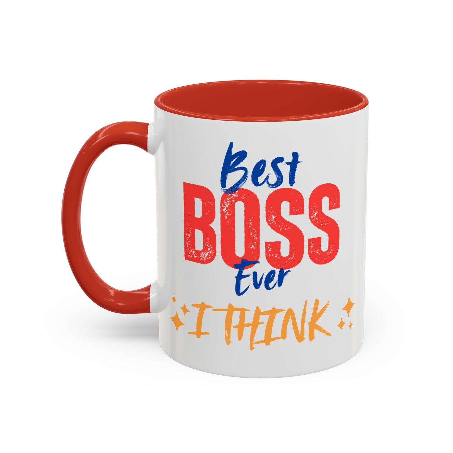 Best Boss Ever Accent Coffee Mug - Perfect Gift for Boss's Day, Office Decor, Motivational Drinkware, Fun Coffee Cup