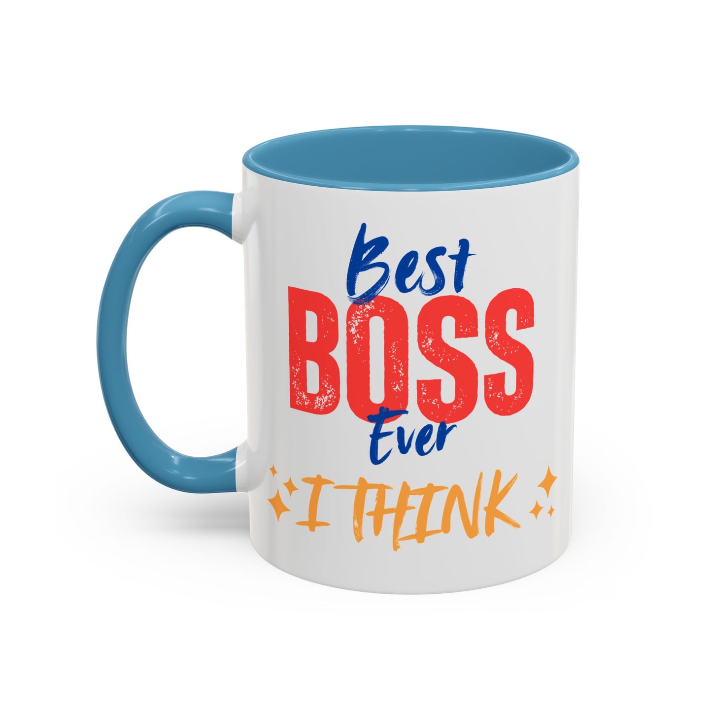 Best Boss Ever Accent Coffee Mug - Perfect Gift for Boss's Day, Office Decor, Motivational Drinkware, Fun Coffee Cup