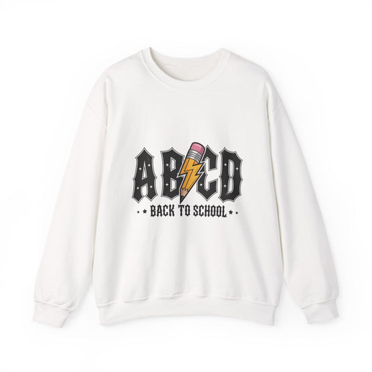 Back to School Crewneck Sweatshirt, Unisex Sweatshirt, Lightweight Sweater, School Apparel, Teacher Gift, Trendy Fashion