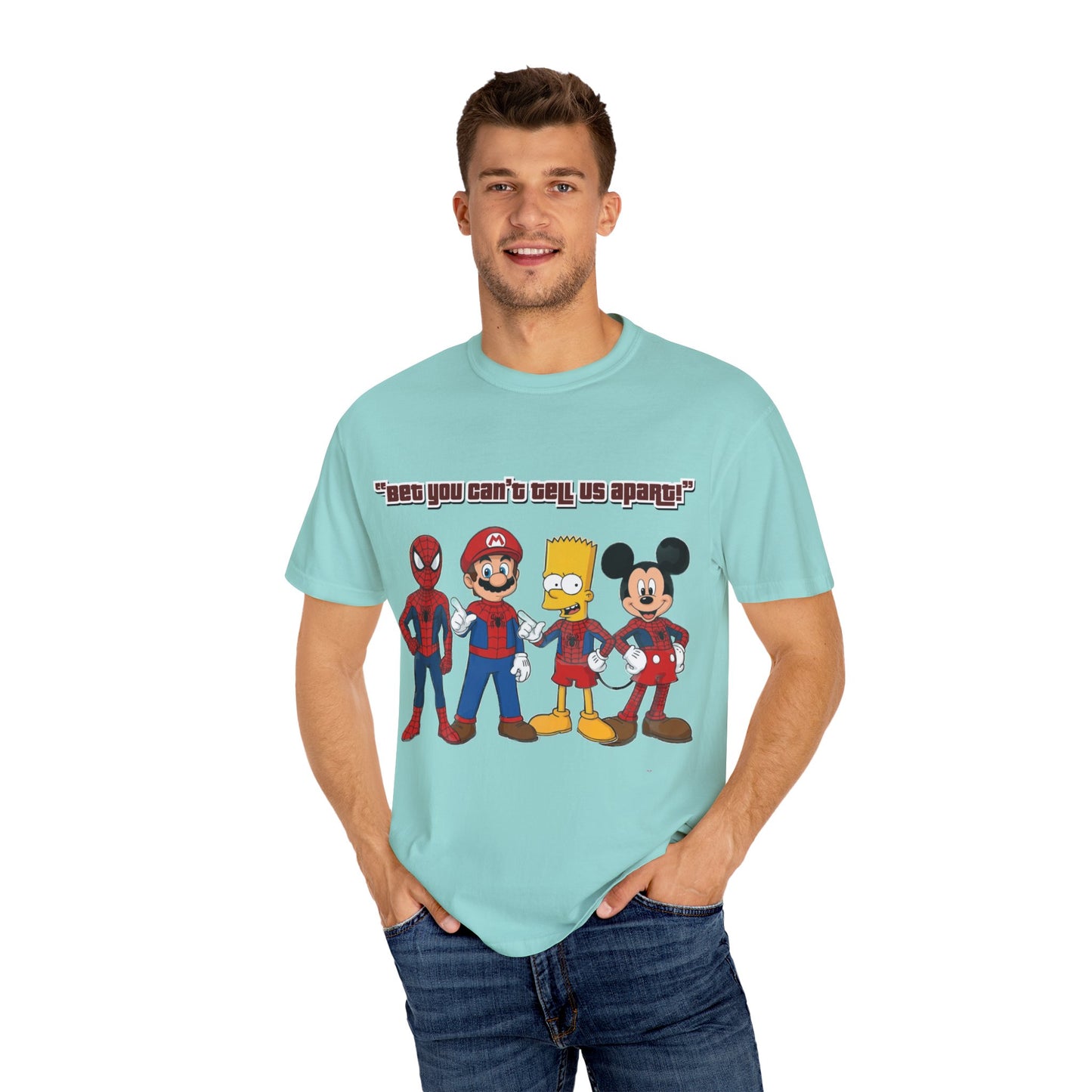 Funny Guess Cartoon Tribute Unisex T-Shirt, Fun Graphic Tee, Perfect Gift for Kids & Adults, Family Bonding, Birthday, Casual Wear