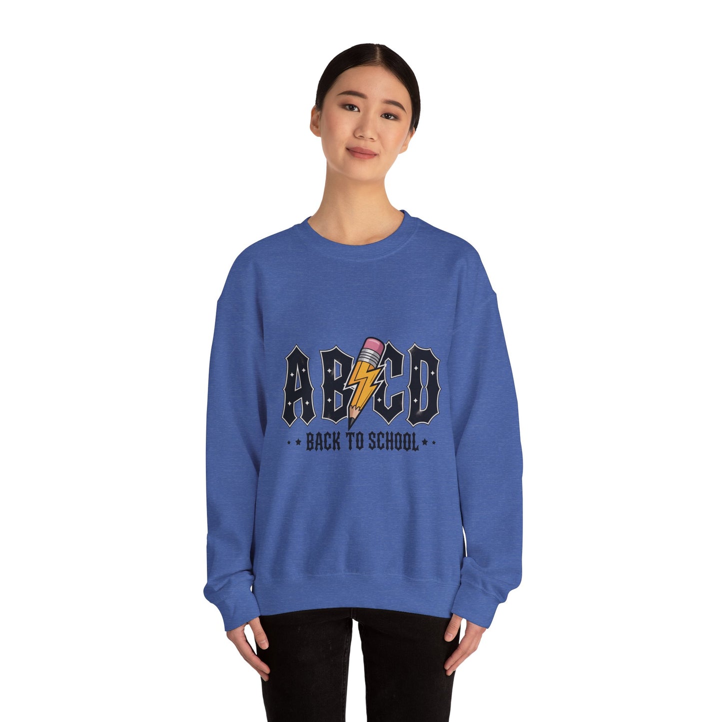 Back to School Crewneck Sweatshirt, Unisex Sweatshirt, Lightweight Sweater, School Apparel, Teacher Gift, Trendy Fashion