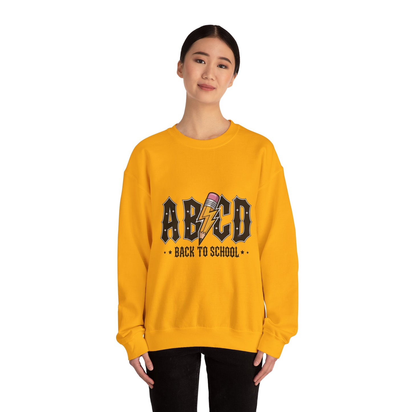 Back to School Crewneck Sweatshirt, Unisex Sweatshirt, Lightweight Sweater, School Apparel, Teacher Gift, Trendy Fashion