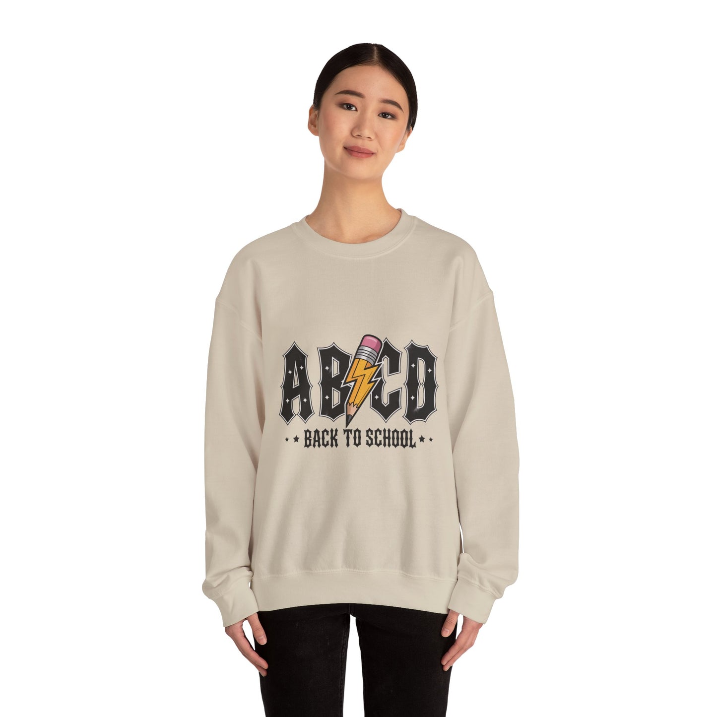 Back to School Crewneck Sweatshirt, Unisex Sweatshirt, Lightweight Sweater, School Apparel, Teacher Gift, Trendy Fashion
