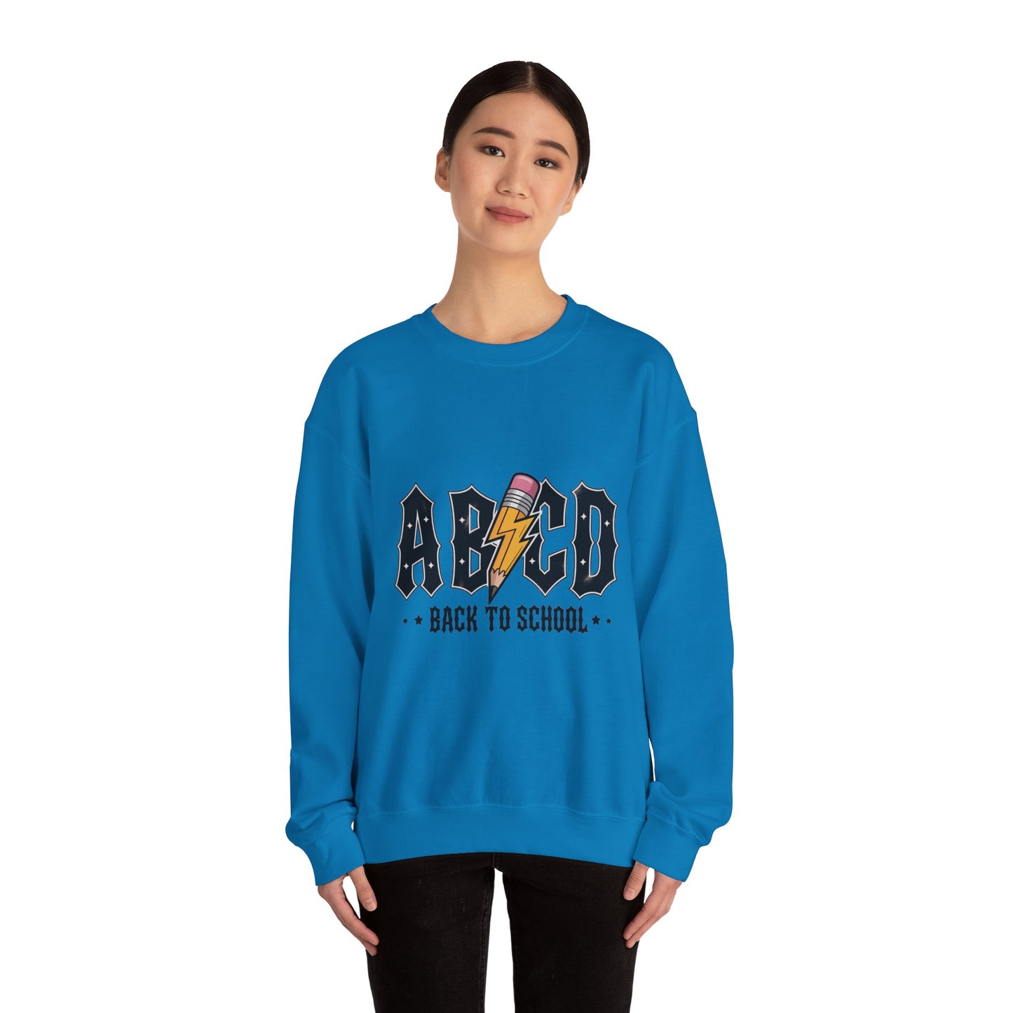 Back to School Crewneck Sweatshirt, Unisex Sweatshirt, Lightweight Sweater, School Apparel, Teacher Gift, Trendy Fashion