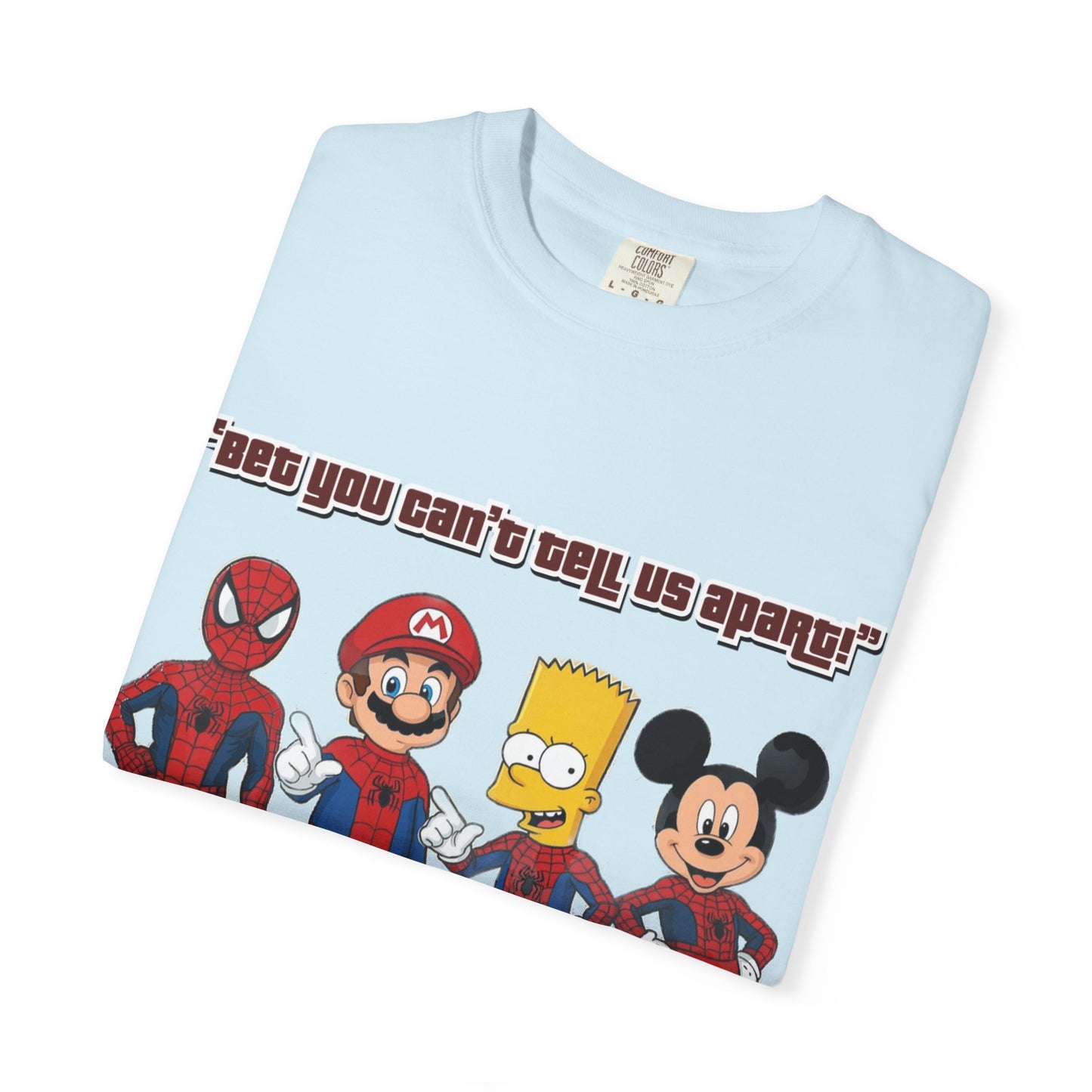 Funny Guess Cartoon Tribute Unisex T-Shirt, Fun Graphic Tee, Perfect Gift for Kids & Adults, Family Bonding, Birthday, Casual Wear