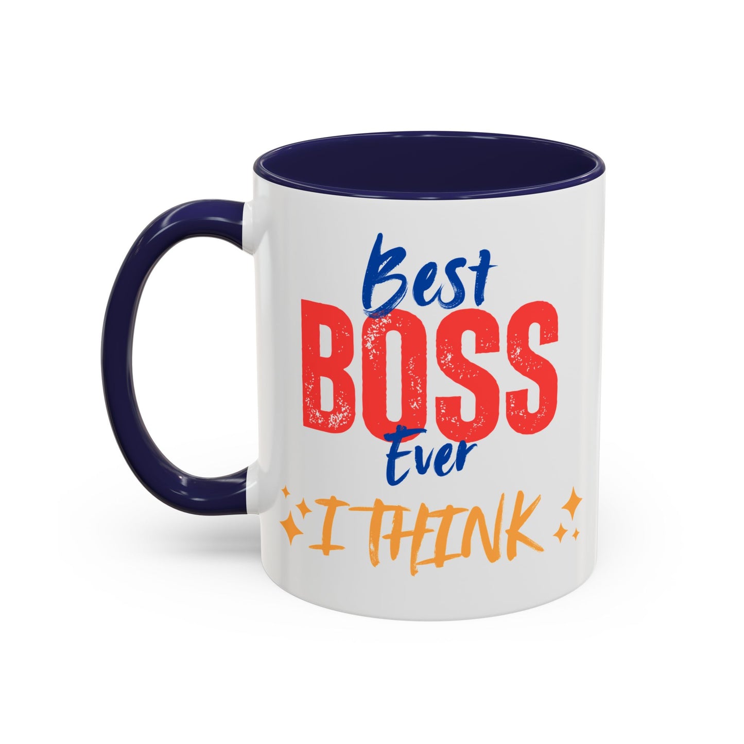 Best Boss Ever Accent Coffee Mug - Perfect Gift for Boss's Day, Office Decor, Motivational Drinkware, Fun Coffee Cup