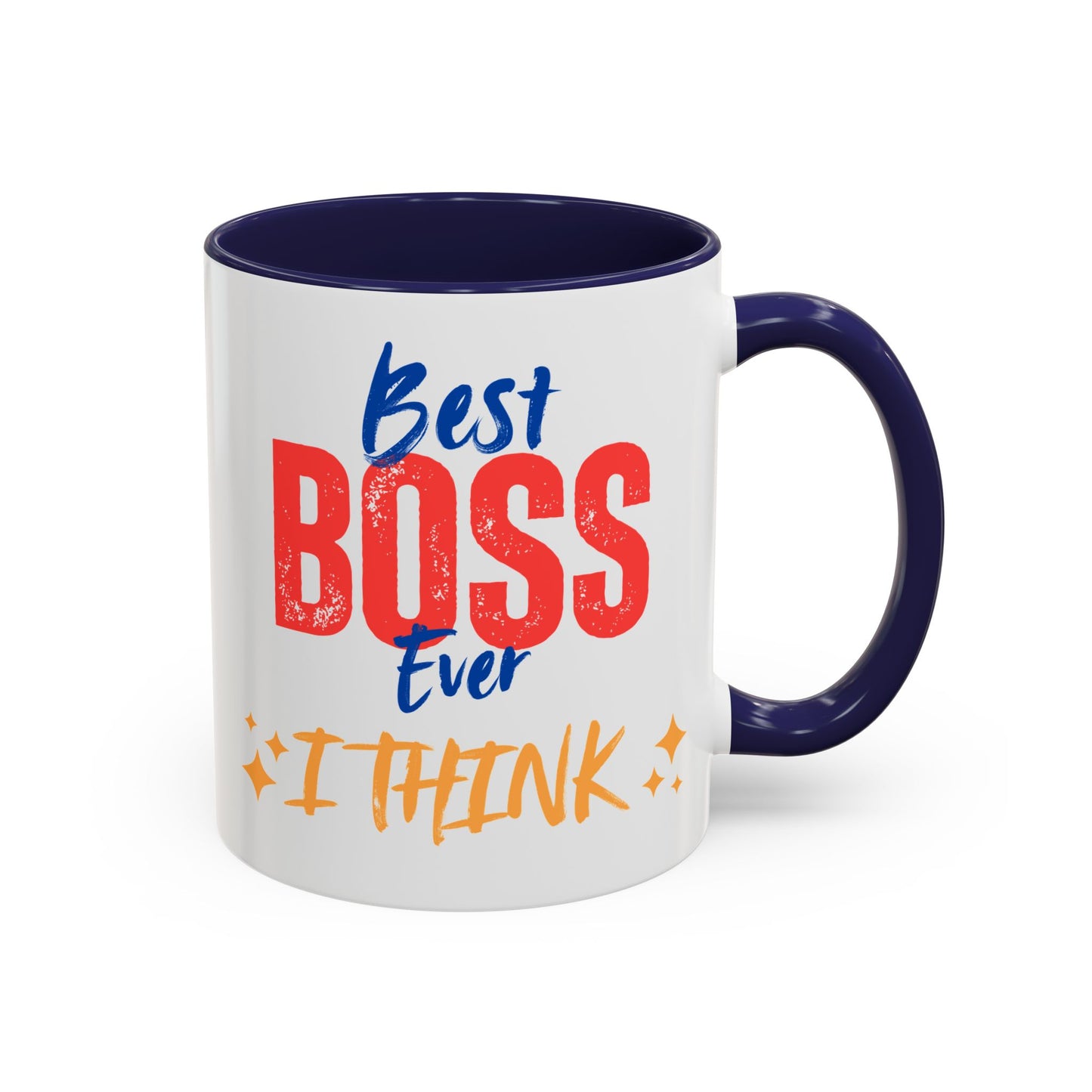Best Boss Ever Accent Coffee Mug - Perfect Gift for Boss's Day, Office Decor, Motivational Drinkware, Fun Coffee Cup