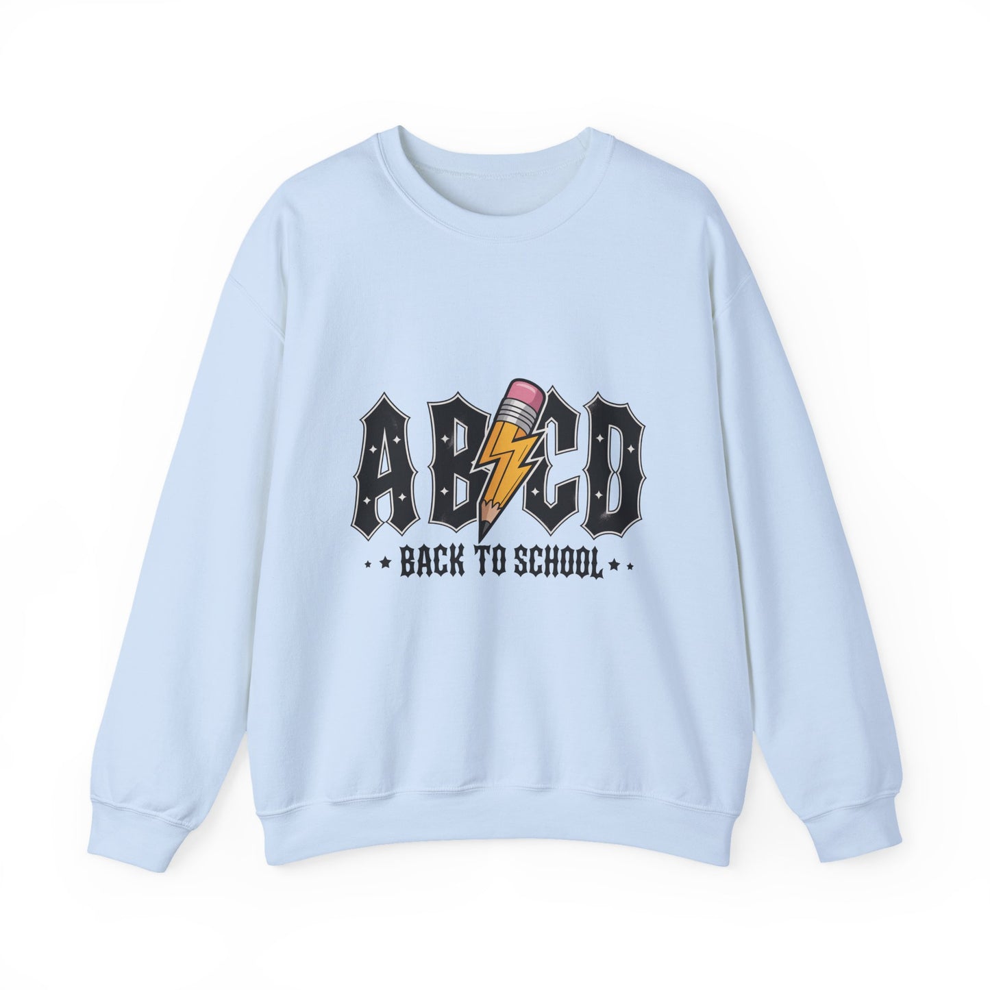 Back to School Crewneck Sweatshirt, Unisex Sweatshirt, Lightweight Sweater, School Apparel, Teacher Gift, Trendy Fashion