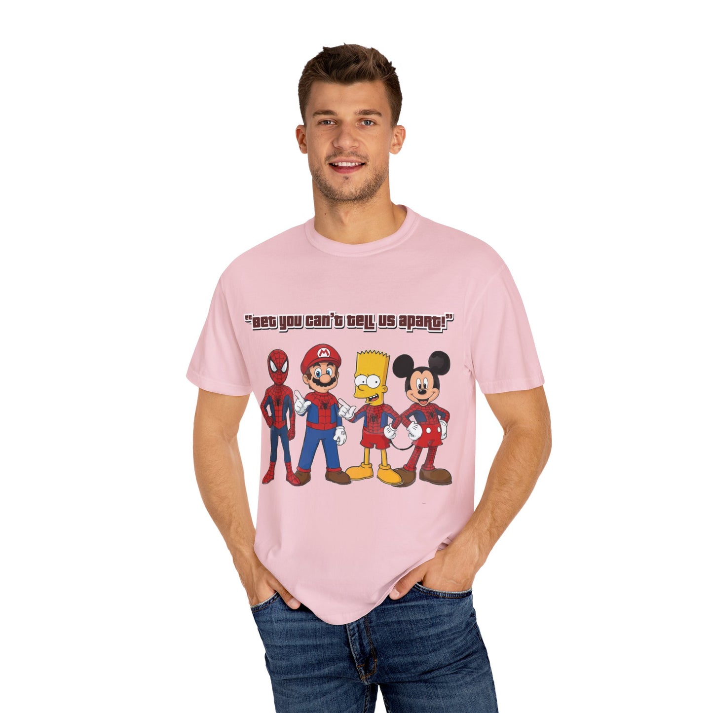 Funny Guess Cartoon Tribute Unisex T-Shirt, Fun Graphic Tee, Perfect Gift for Kids & Adults, Family Bonding, Birthday, Casual Wear