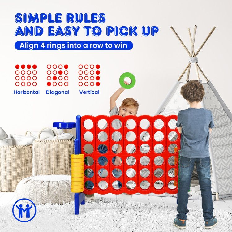 2.5 Feet 4-to-Score Giant Game Set