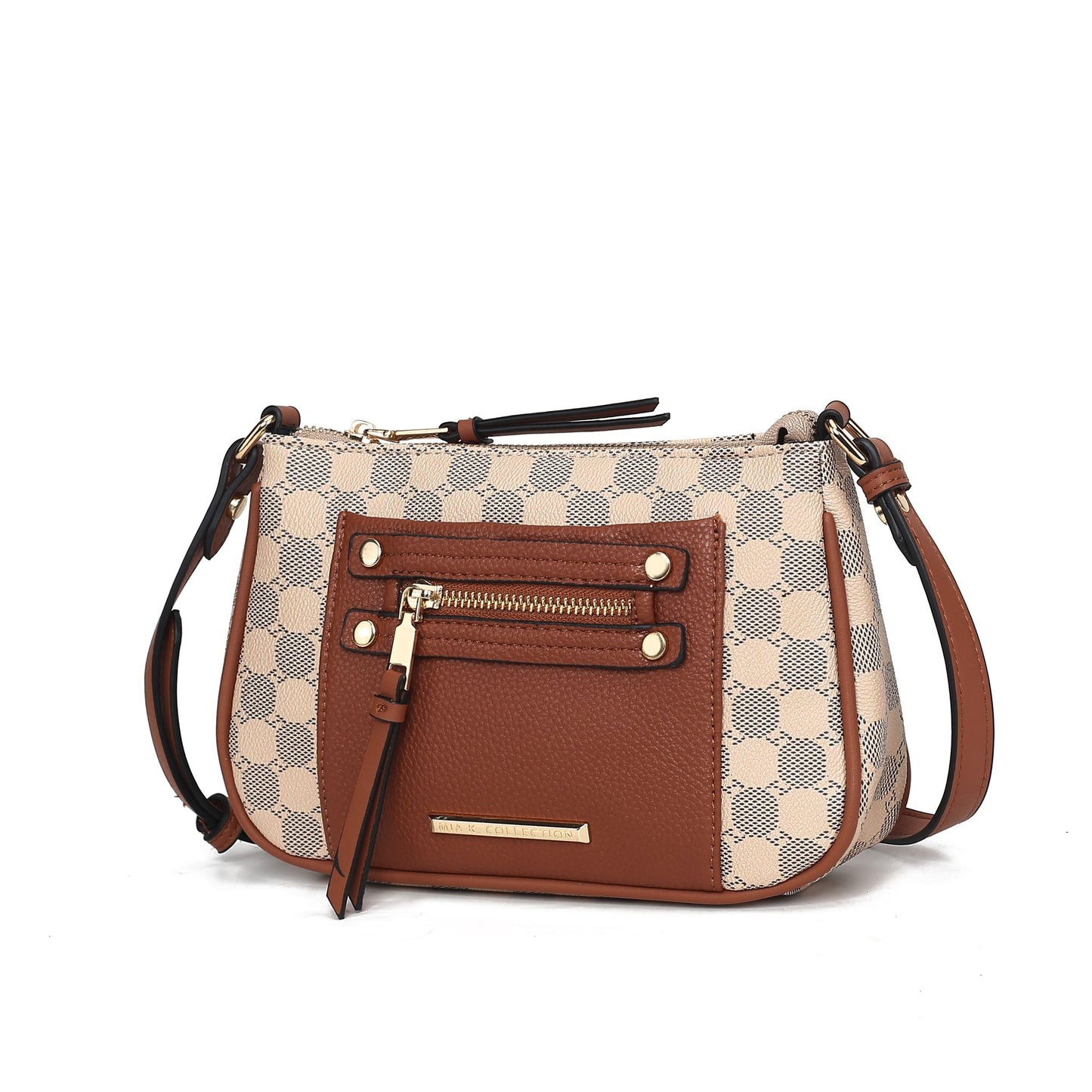 MKF Collection Essie Circular Print Vegan Leather Women's Crossbody Bag by Mia K