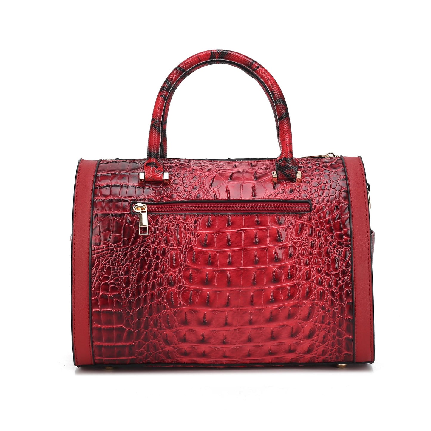 MKF Collection Eleanor Faux Crocodile-Embossed Women Satchel by Mia k