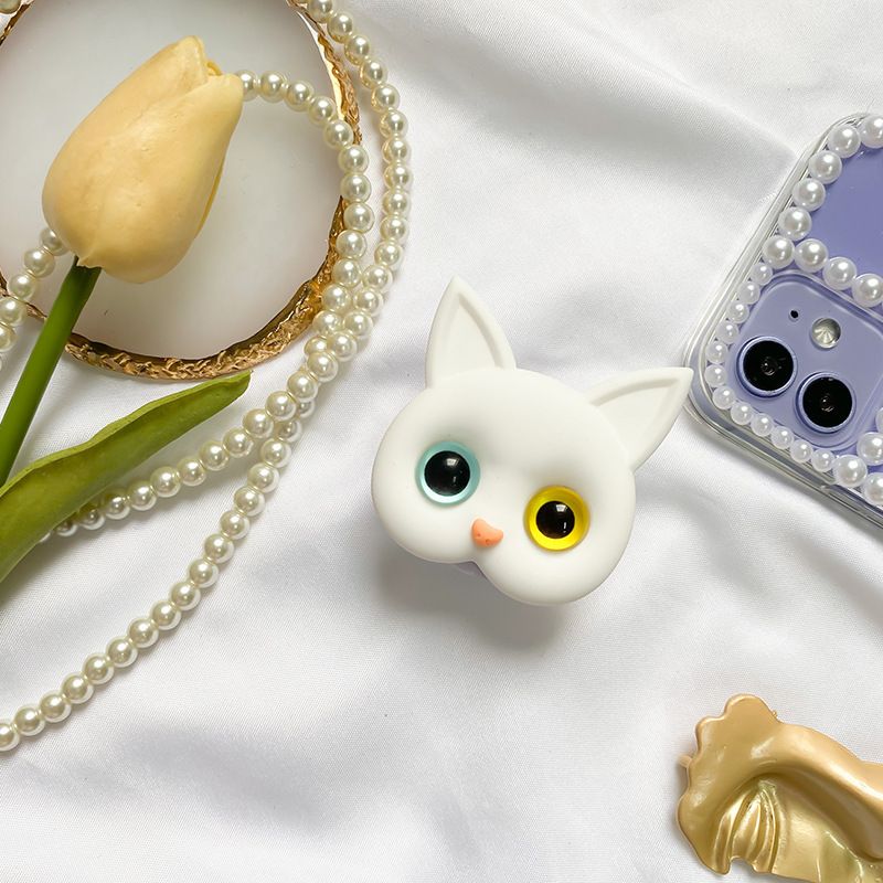 1pc Cat PopSockets; Phone Grip with Expanding Kickstand; Pop Socket for Phone.