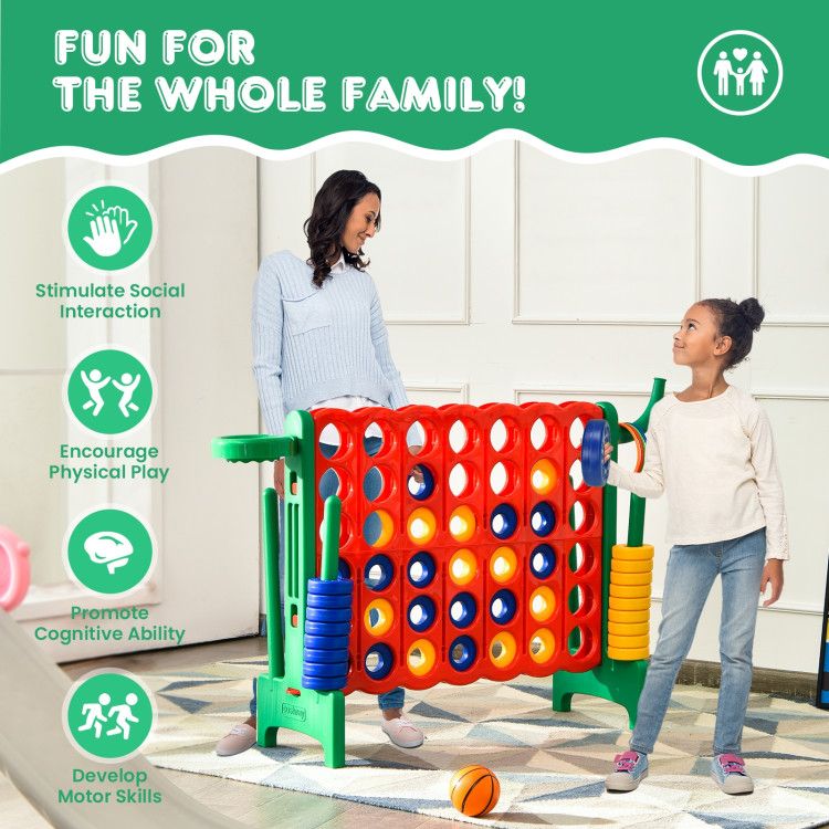 2.5 Feet 4-to-Score Giant Game Set